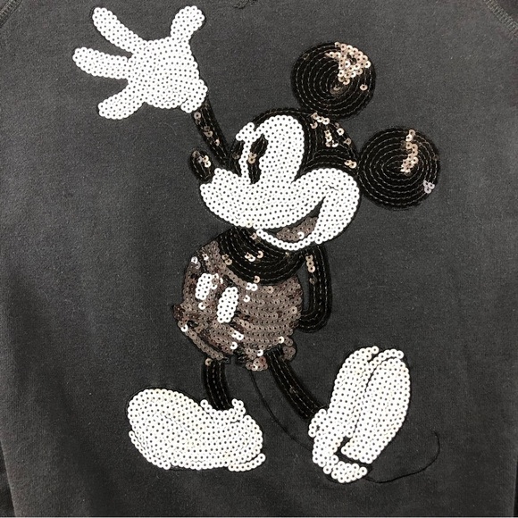 MICKEY Mouse Sequin Maternity Sweatshirt Small - Picture 2 of 9